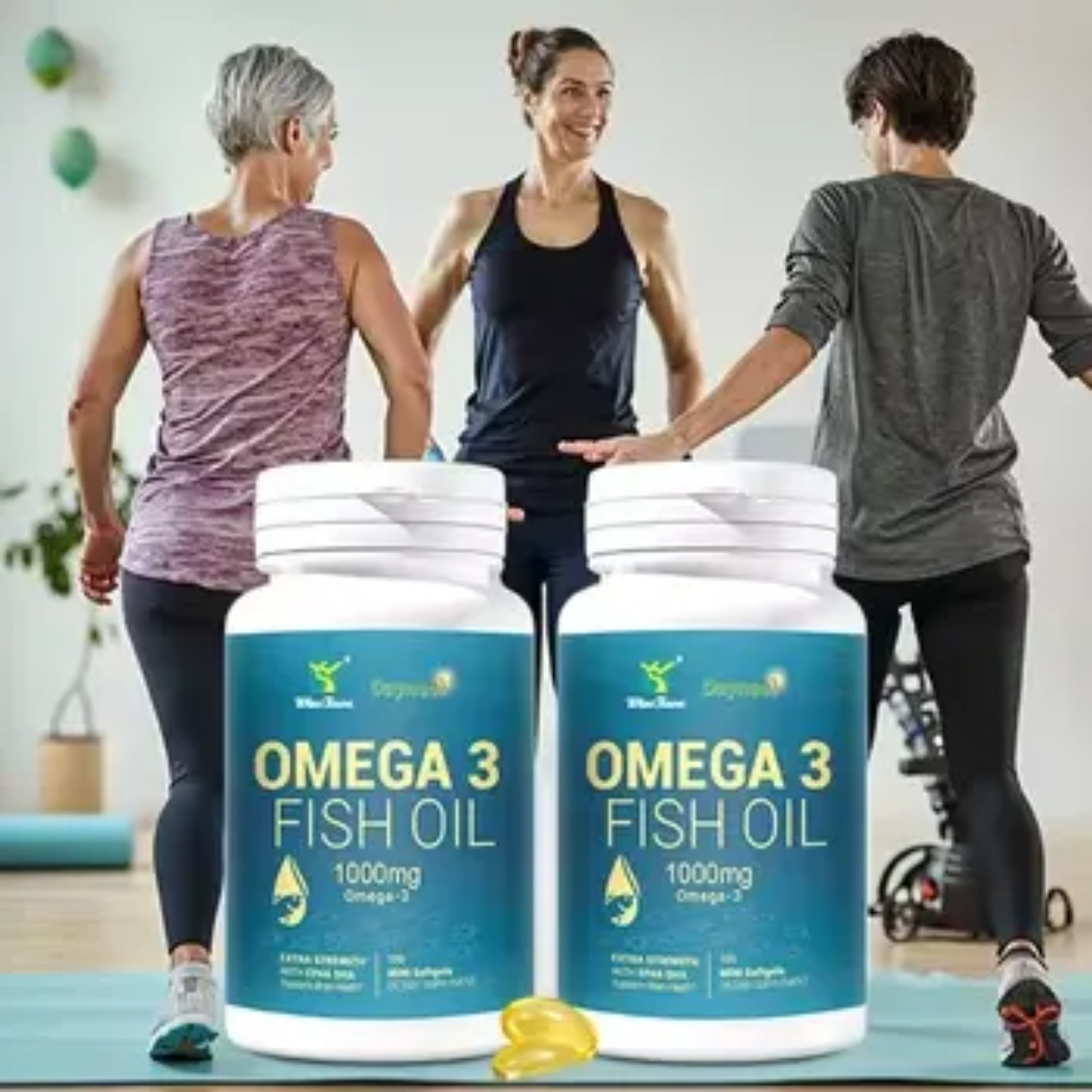Omega-3 Fish Oil Capsule with EPA and DHA (100 softgels, 1000mg) | Dietary Supplement for Cardiovascular, Brain, Eye, Skin, Mood, and Inflammation - Image 9