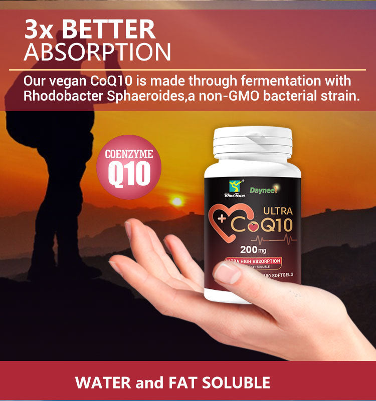 Ultra CoQ10 Softgels with Vitamin E (100 softgels, 200mg CoQ10) - Image 7