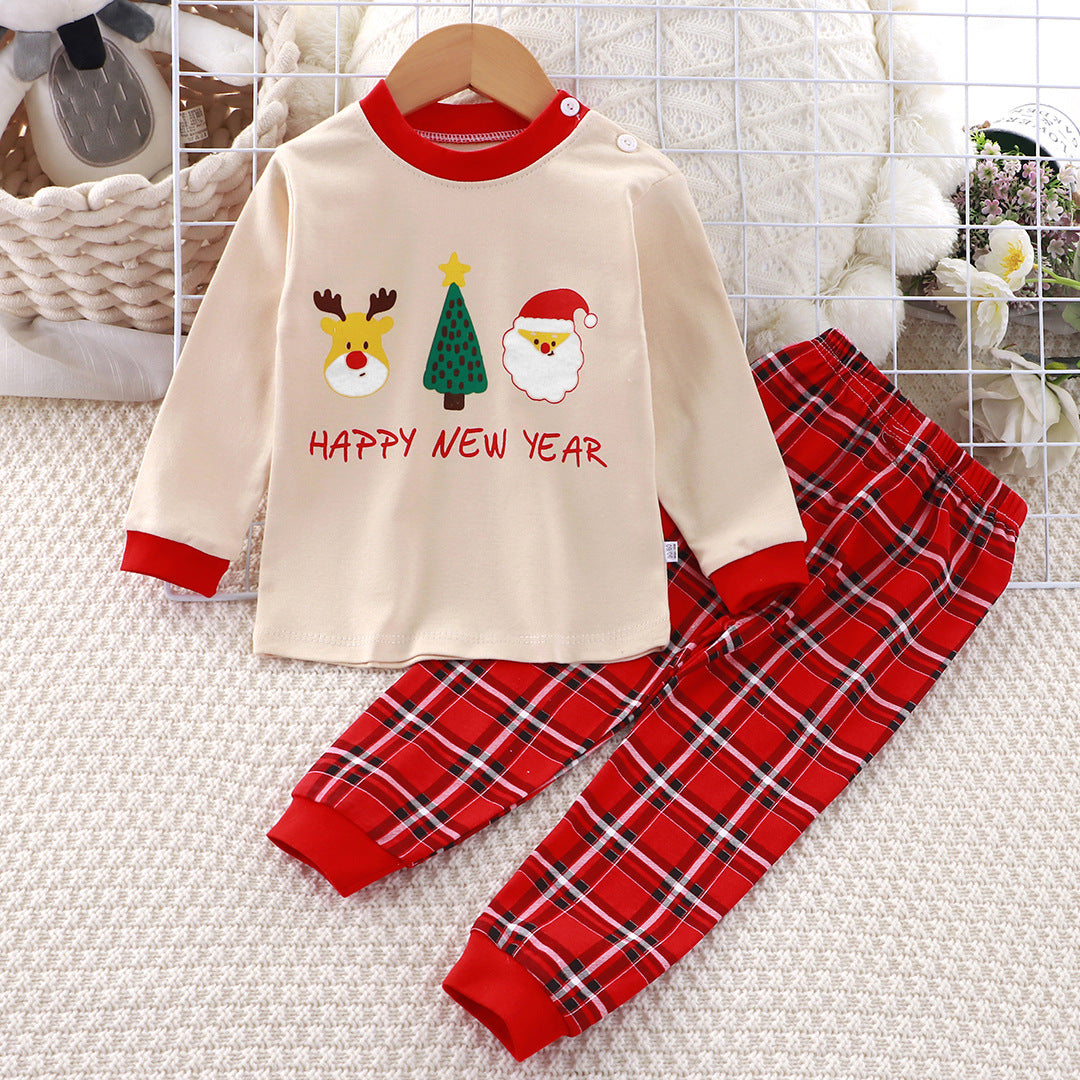 Two-Piece Happy New Year Baby Pajama Set (73-90cm) | Premium Festive Season Baby Boy/Girl Sleepwear - Image 3