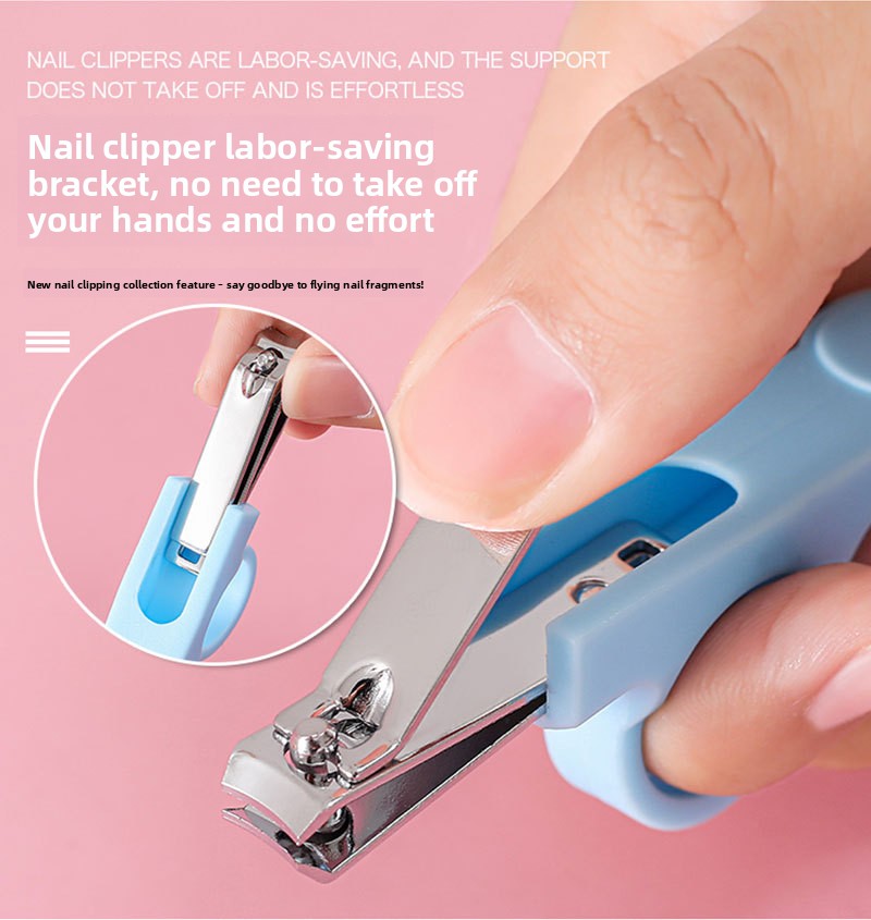 6-Piece Baby Care and Grooming Kit with Hair Brush, Comb, Safety Scissors, Nail Clipper, Nail File, and Nail Clipper Sheath - Image 4