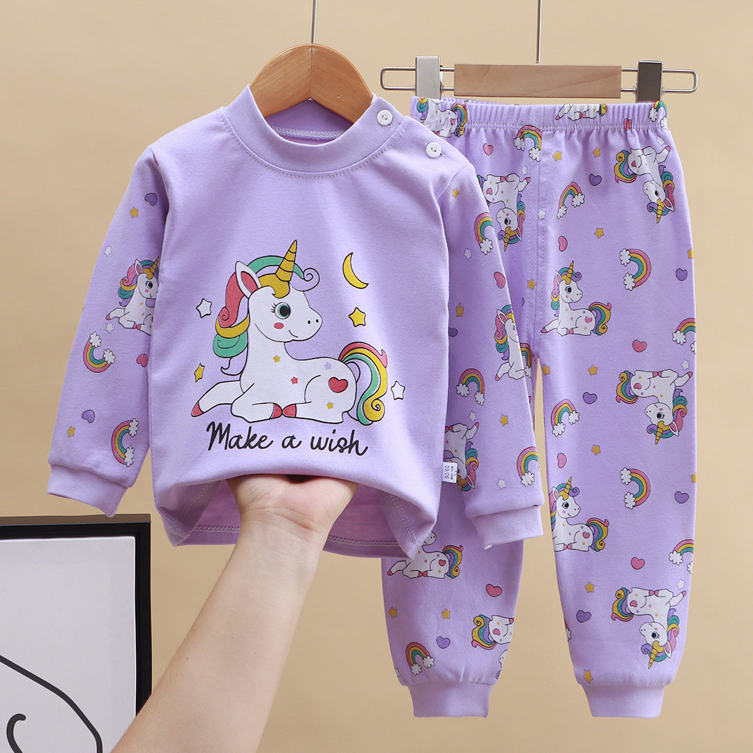 2-Piece Pajamas Set with Long-Sleeve Top and Pants for Boys and Girls | Adorable Soft Cotton Nightwear and Sleepwear Set - Image 19