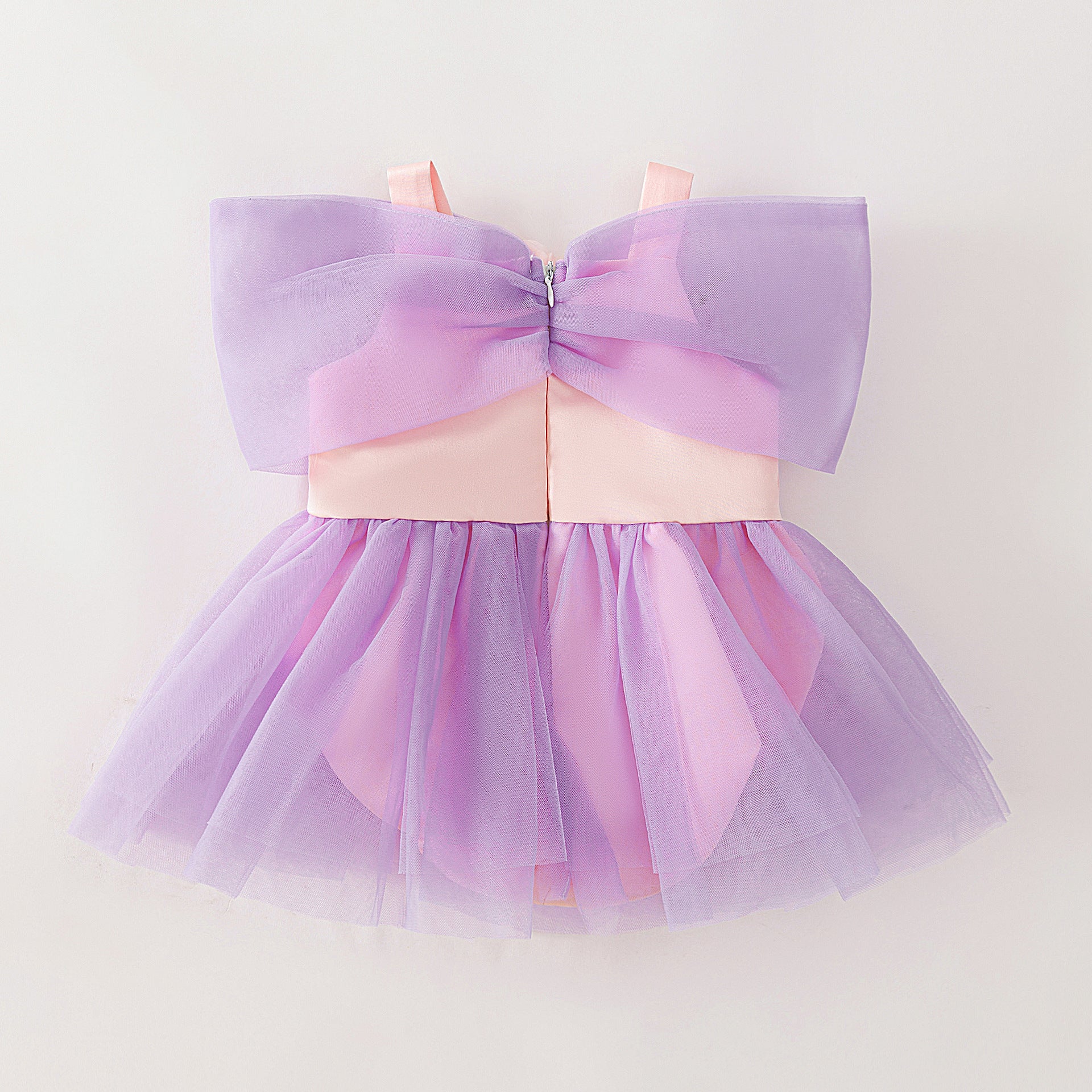 Adorable Baby Girl Romper Dress with Cute Shoulder Bow (1-12 months) | Special Occasion Baby Tutu Romper Dress - Image 8
