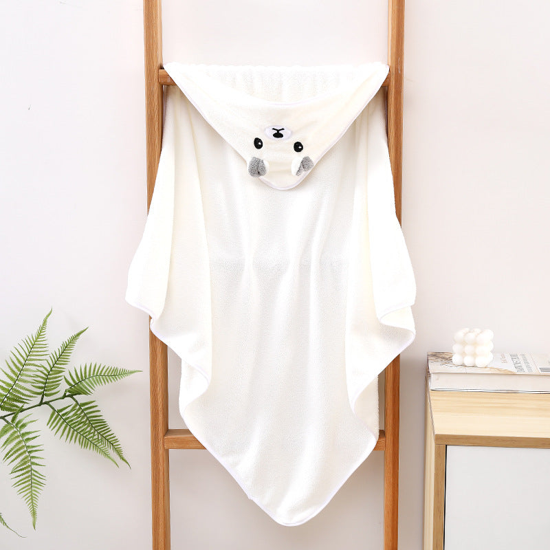 Ultra-Soft and Absorbent Baby Hooded Towel with Cute Animal Design | Baby Wrap Towel with Hood - Image 108