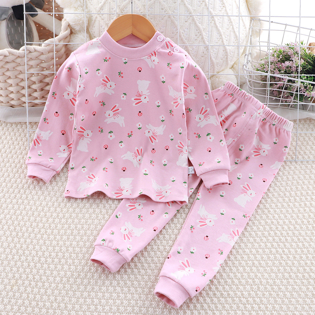 2-Piece Pajamas Set with Long-Sleeve Top and Pants for Boys and Girls | Adorable Soft Cotton Nightwear and Sleepwear Set - Image 43
