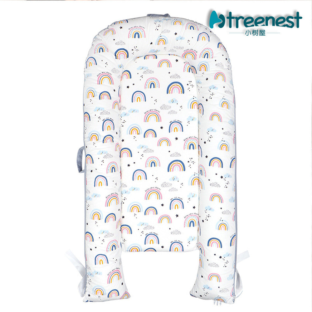 Portable Baby Nest Bed for Newborns (0-18 months old, 90*50cm size) | Travel-Friendly Baby Lounger and Co-Sleeper Bed - Image 13