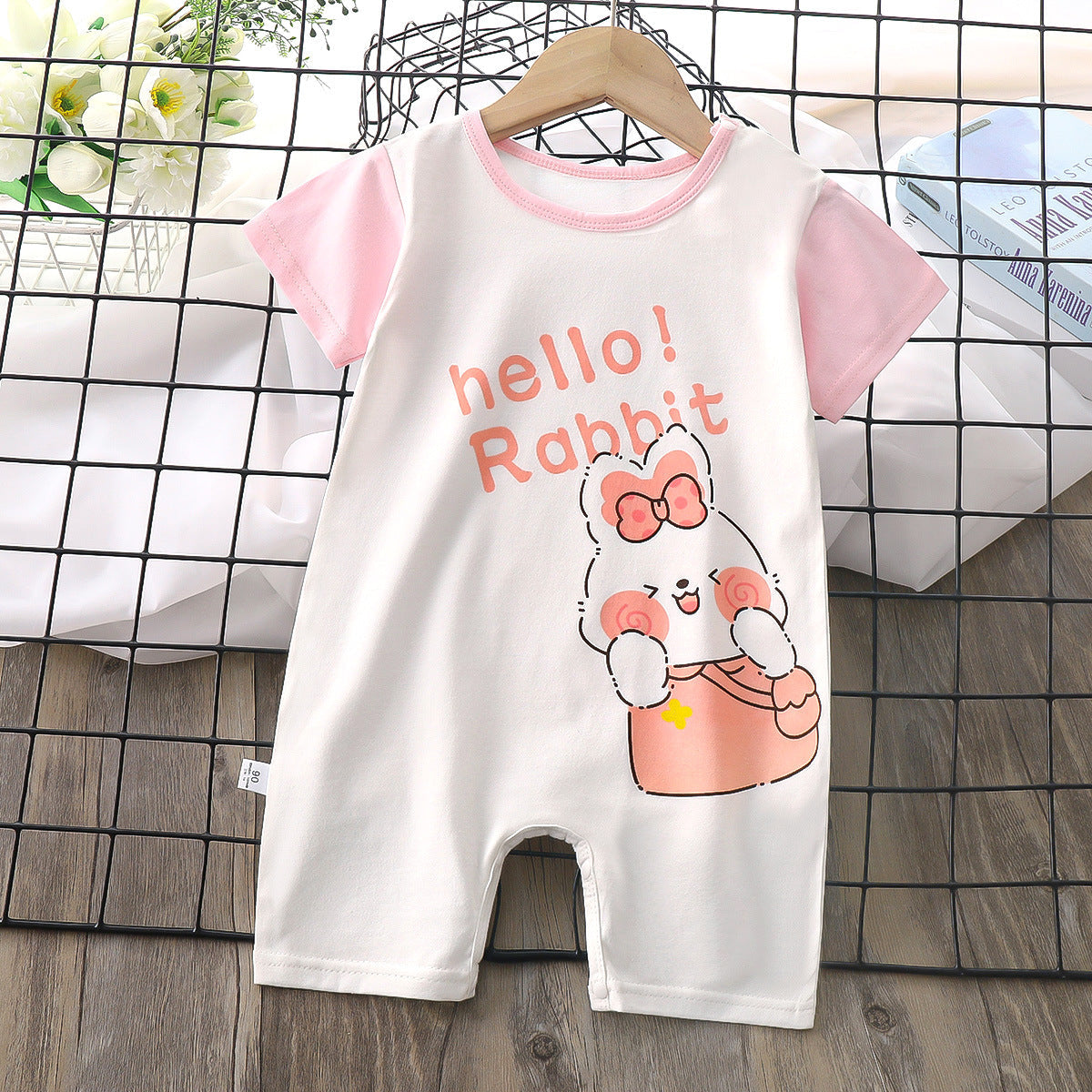 Adorable Short-Sleeved Baby Romper for Boys and Girls - Image 10