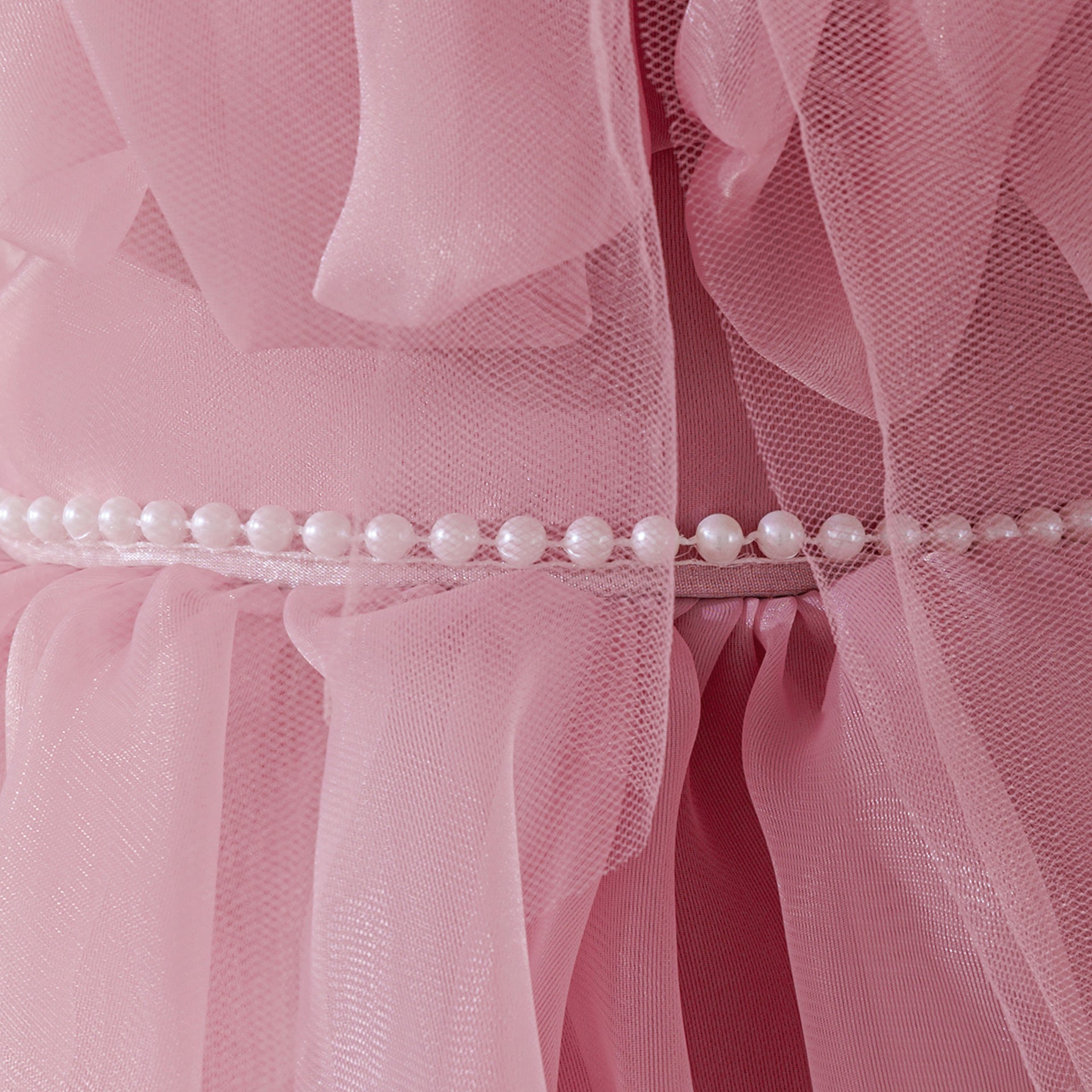 Elegant Baby Princess Dress with Ruffled Sleeves, Bow, and Pearl Waist Trim (6-18 months) | Special Occasion Ball Gown for Baby Girls - Image 54