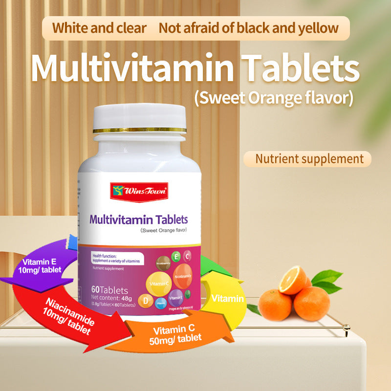 Multivitamin Tablets with Vitamin C, Niacinamide, and Vitamin E (Orange flavour) - Image 6