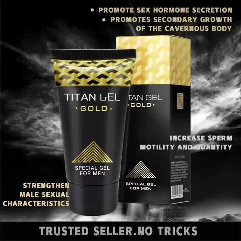 TITAN GEL GOLD - Special Gel for Men (50ml) | Intimate Gel Lubricant for Penis Enlargement, Longer Sex, and Sexual Enhancement - Image 2