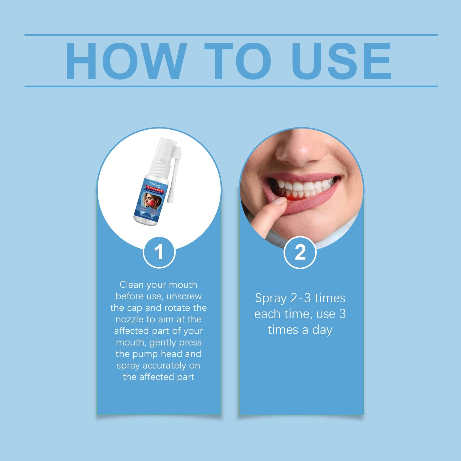 SOL LORA Toothache Instant Pain Relief Spray | Topical Spray for Gum Pain, Toothaches, Denture Pain, and Canker Sores - Image 14