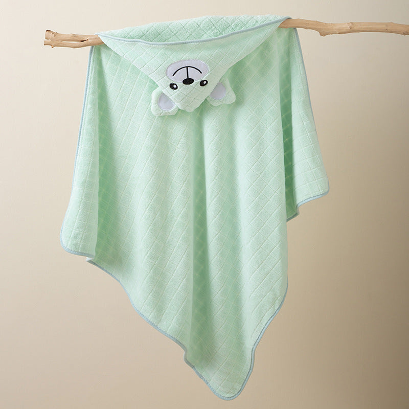 Ultra-Soft and Absorbent Baby Hooded Towel with Cute Animal Design | Baby Wrap Towel with Hood - Image 77