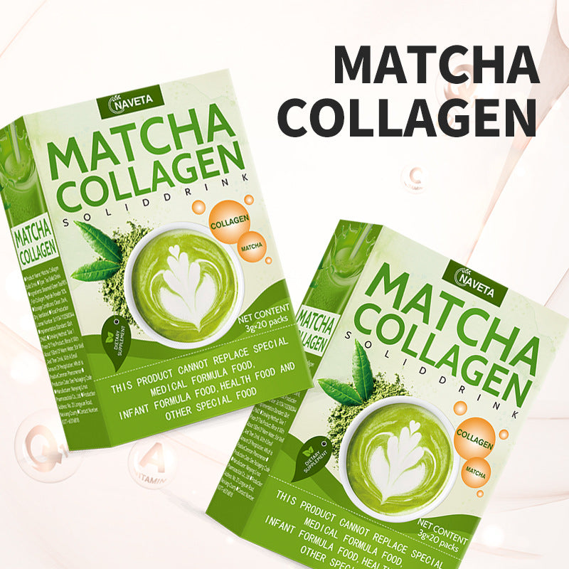 Matcha Collagen Solid Drink (20 sachets) | Beauty and Energy Green Tea Drink - Image 6