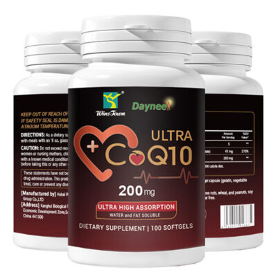Ultra CoQ10 Softgels with Vitamin E (100 softgels, 200mg CoQ10)