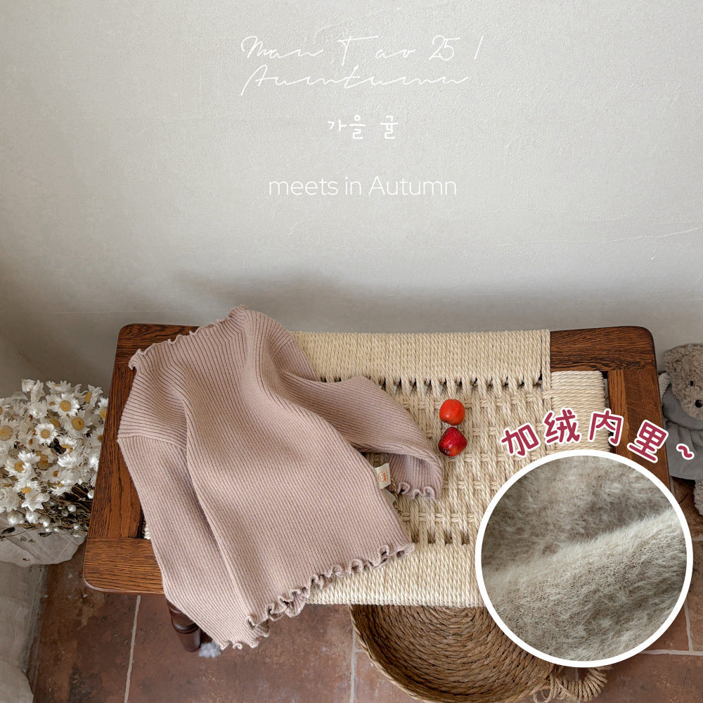 Baby Long-Sleeve Ribbed Knit Top | Baby Knitted Inner Sweater - Image 7