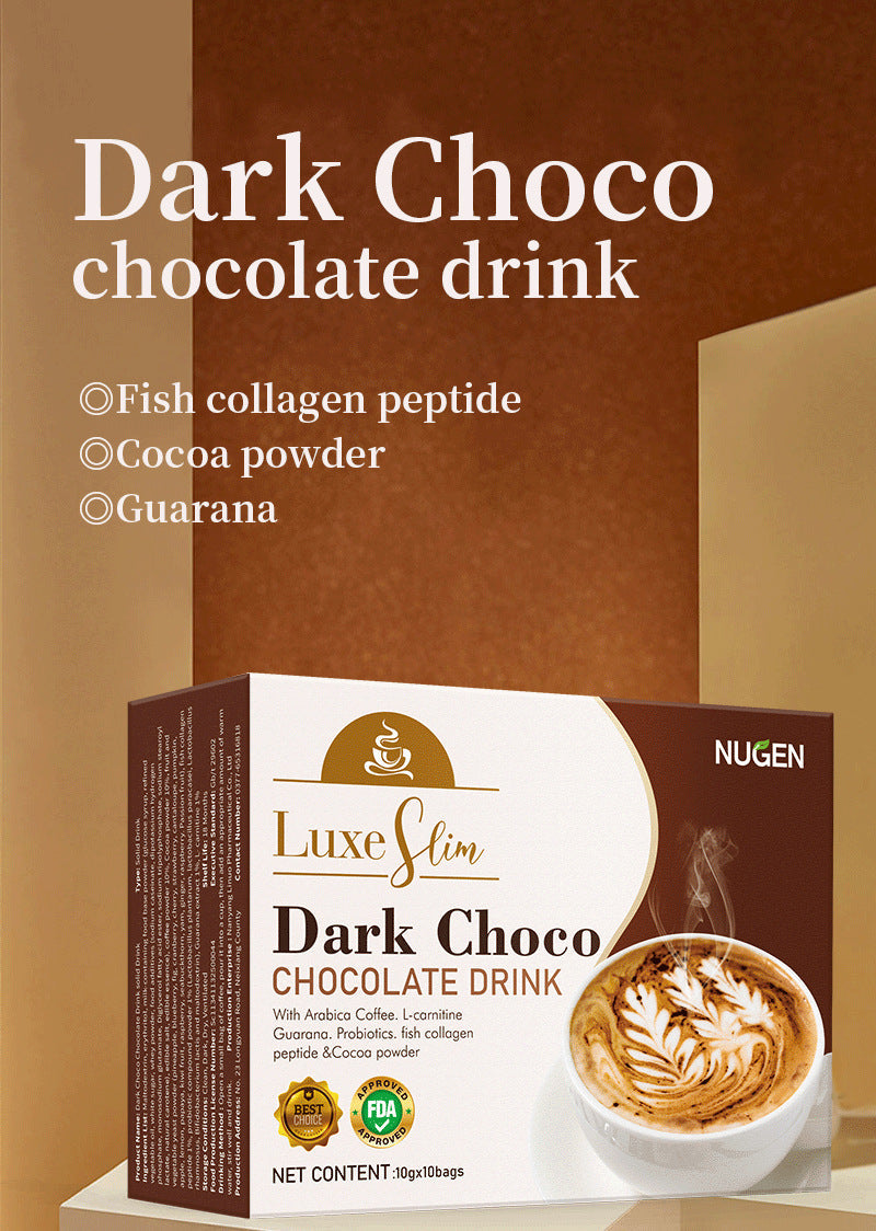 NUGEN Dark Choco Chocolate Drink with Cocoa, Arabica Coffee and L-Carnitine - Image 8