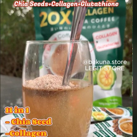 FITGUM 20X Collagen Chia Coffee Powder with Glutathione - Image 3