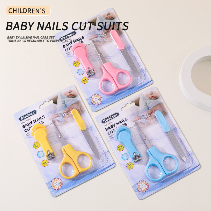 3-Piece Baby Nails Care Set with Nail Clippers, Nail Scissors, and Nail File - Image 7