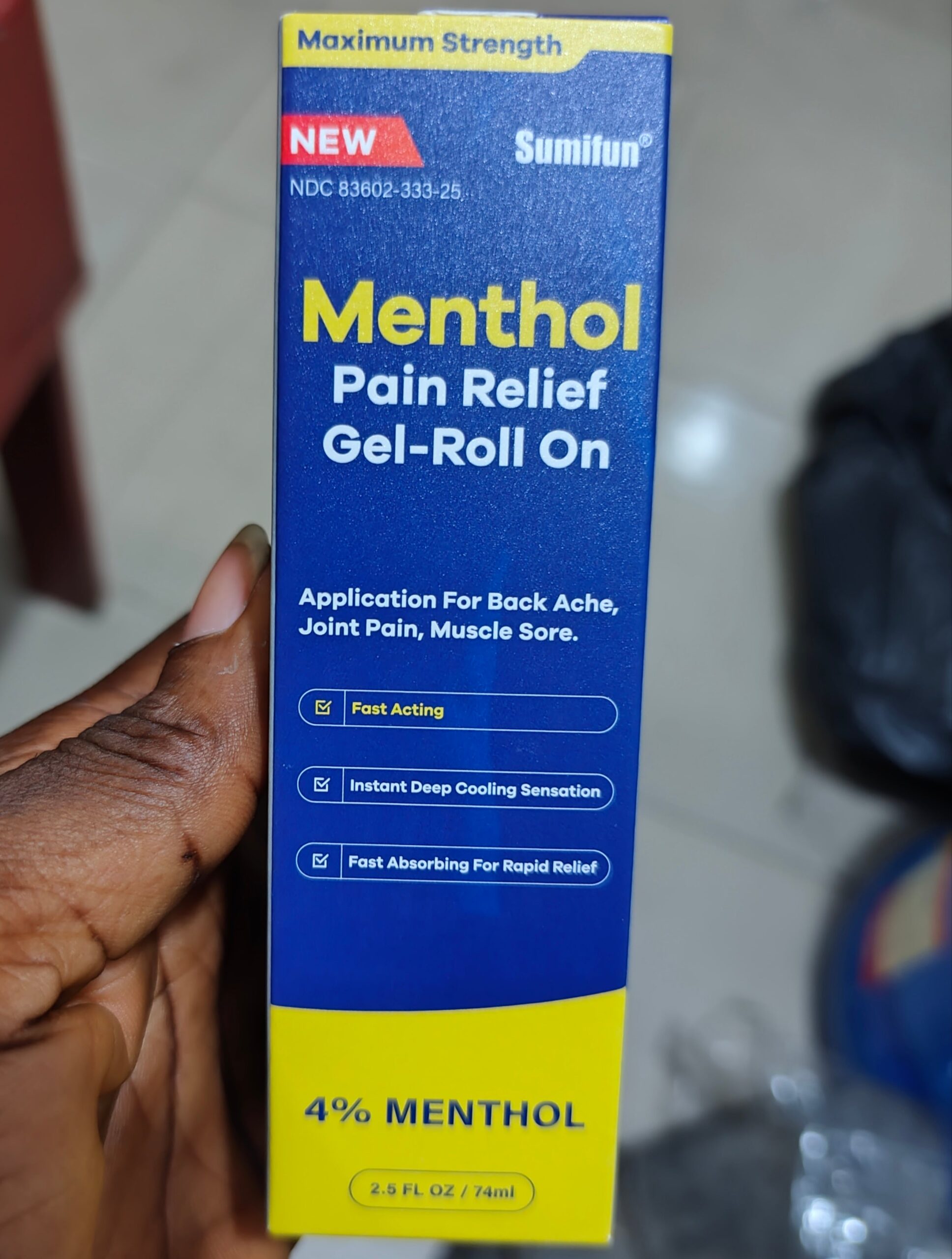 Menthol Pain Relief Gel-Roll On (4% Menthol, 74ml) | Topical Gel for Nerve, Muscle, Neck, Shoulder, Knee, and Back Pain Relief - Image 13