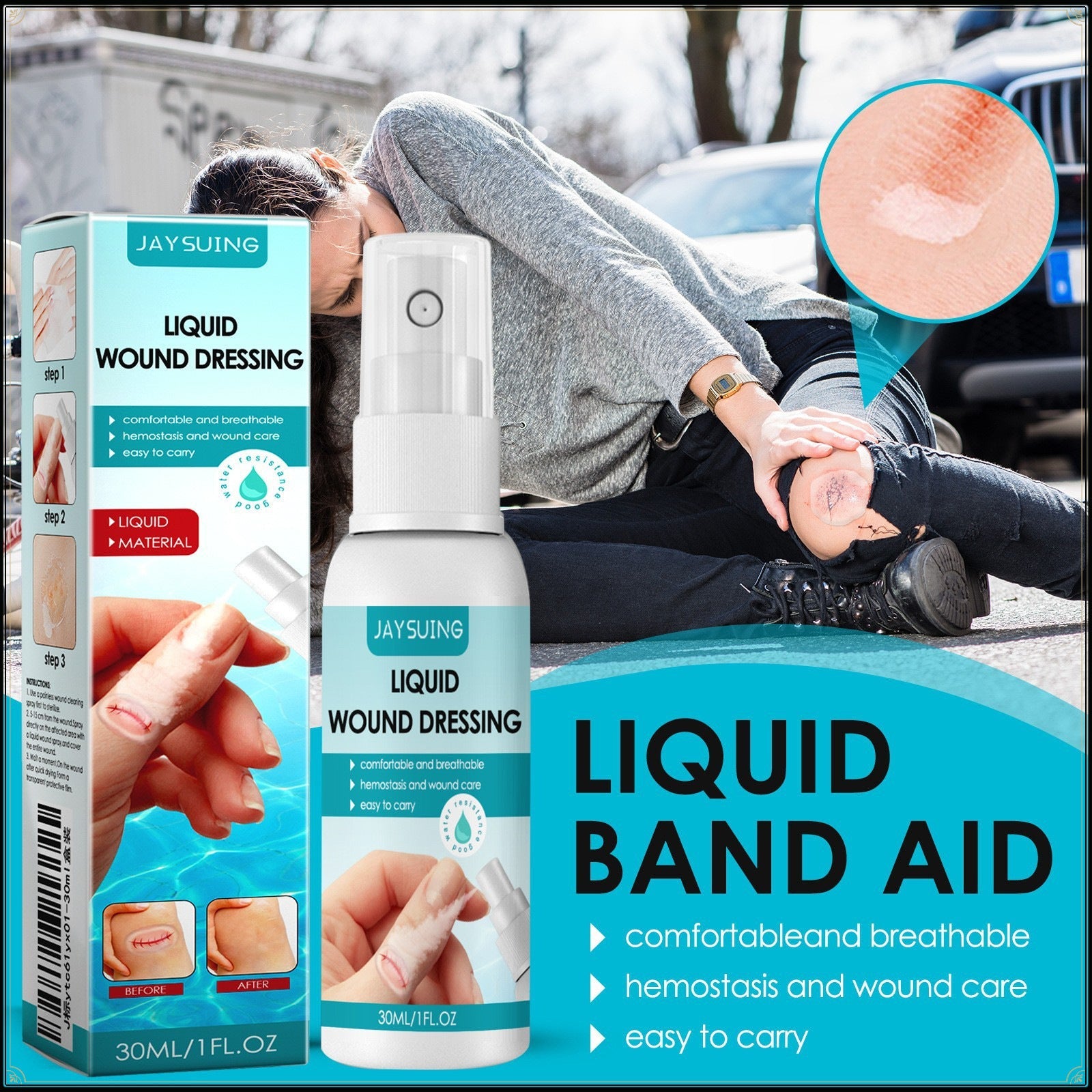 Liquid Wound Dressing | Liquid First Aid for Cuts and Wounds - Image 2