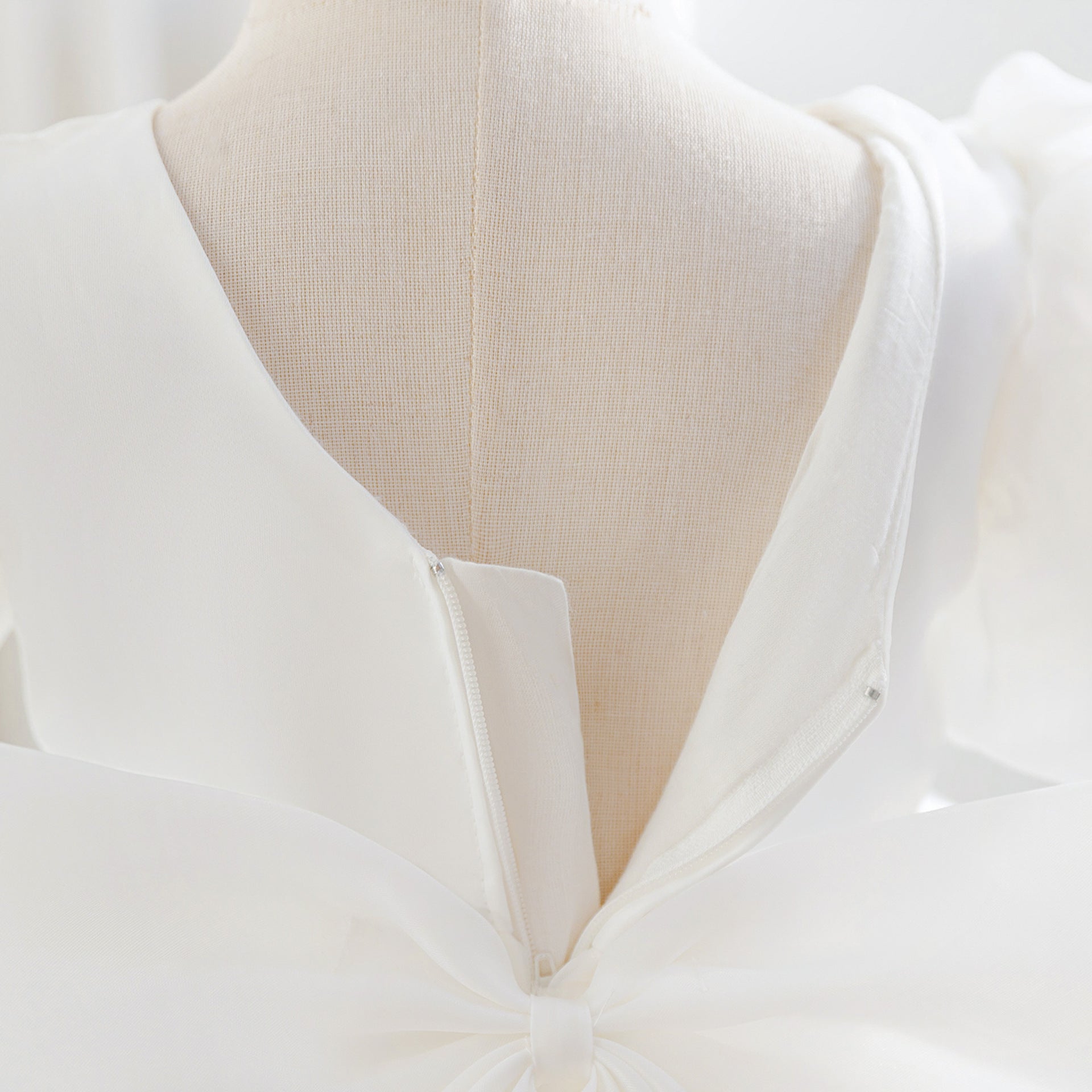 Luxury Puff-Sleeve Princess Dress with Matching Headband (6-12 months) | Elegant Layered Occasion Gown for Baby Girls - Image 71