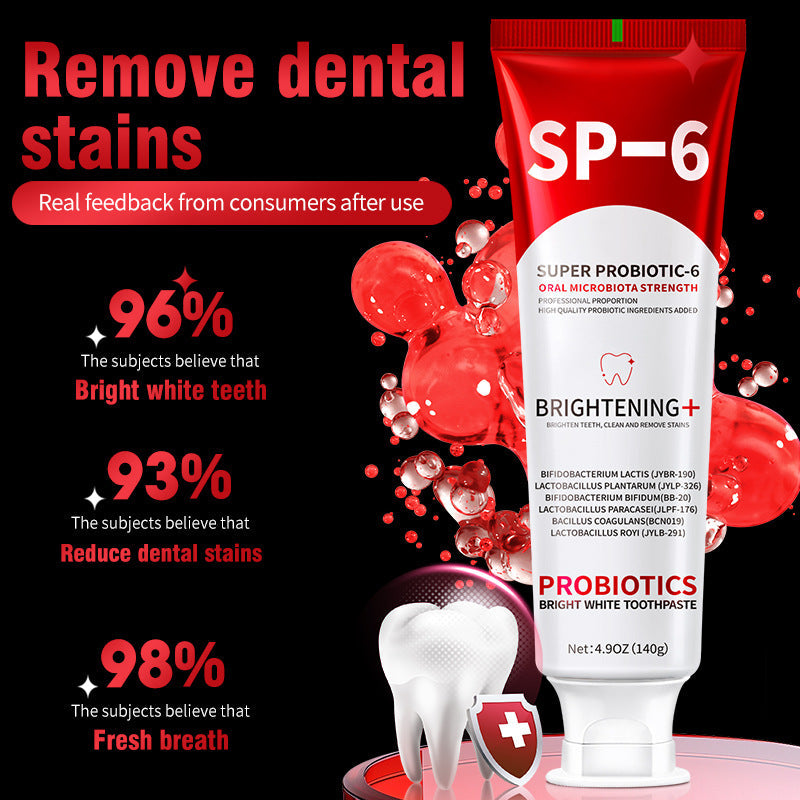 CROENT SP-6 Bright White Toothpaste (140g) | Super Probiotic-6 Toothpaste for Stubborn Stains, Yellow Teeth, Halitosis, Teeth Whitening, and Oral Care - Image 3