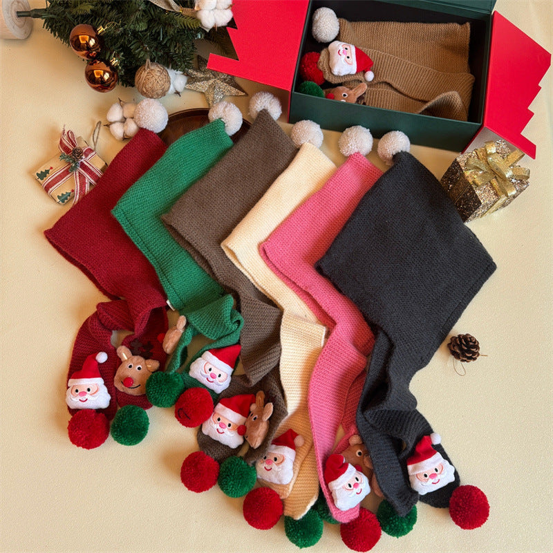Cute Baby Christmas Hooded Scarf (1.5-6 years old, 47-52cm head circumference) | Ultra-Soft Baby Hood + Scarf for Cold Weather - Image 4