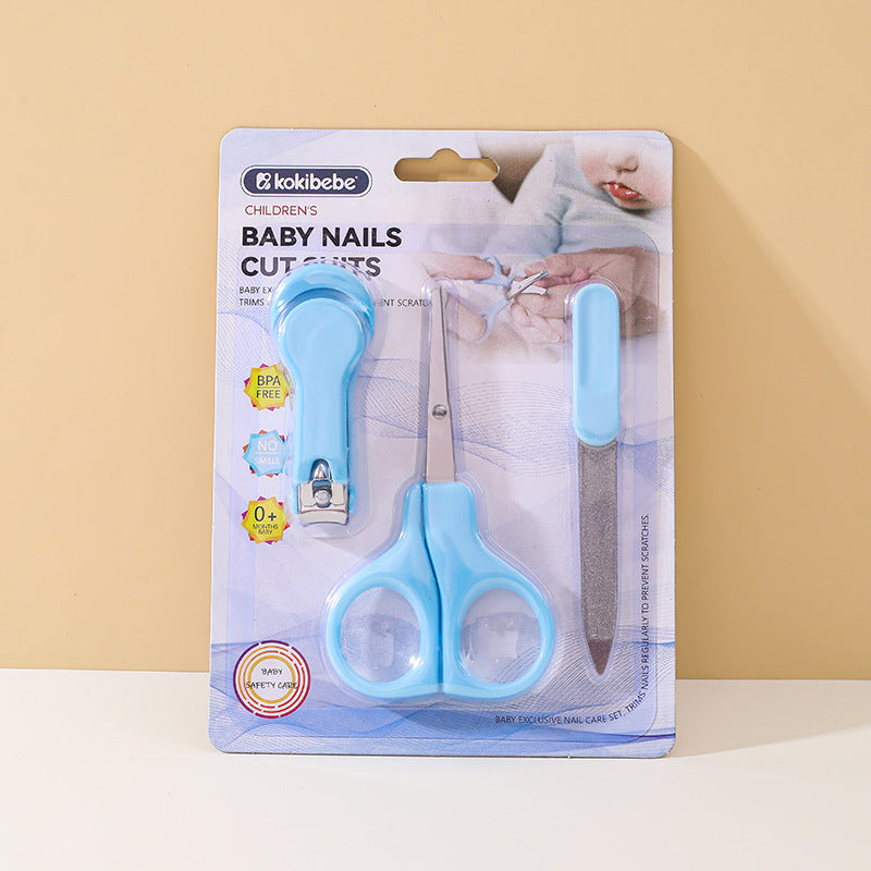 3-Piece Baby Nails Care Set with Nail Clippers, Nail Scissors, and Nail File - Image 8