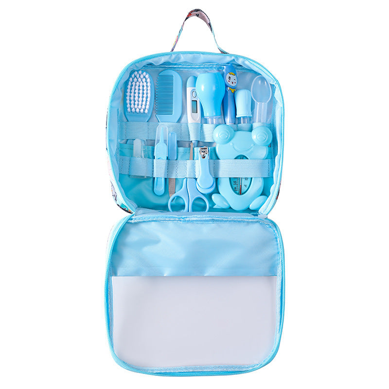 13-Piece Baby Grooming and Care Kit with Travel Pouch | Ultimate Baby Care Starter Kit for Newborns and Toddlers