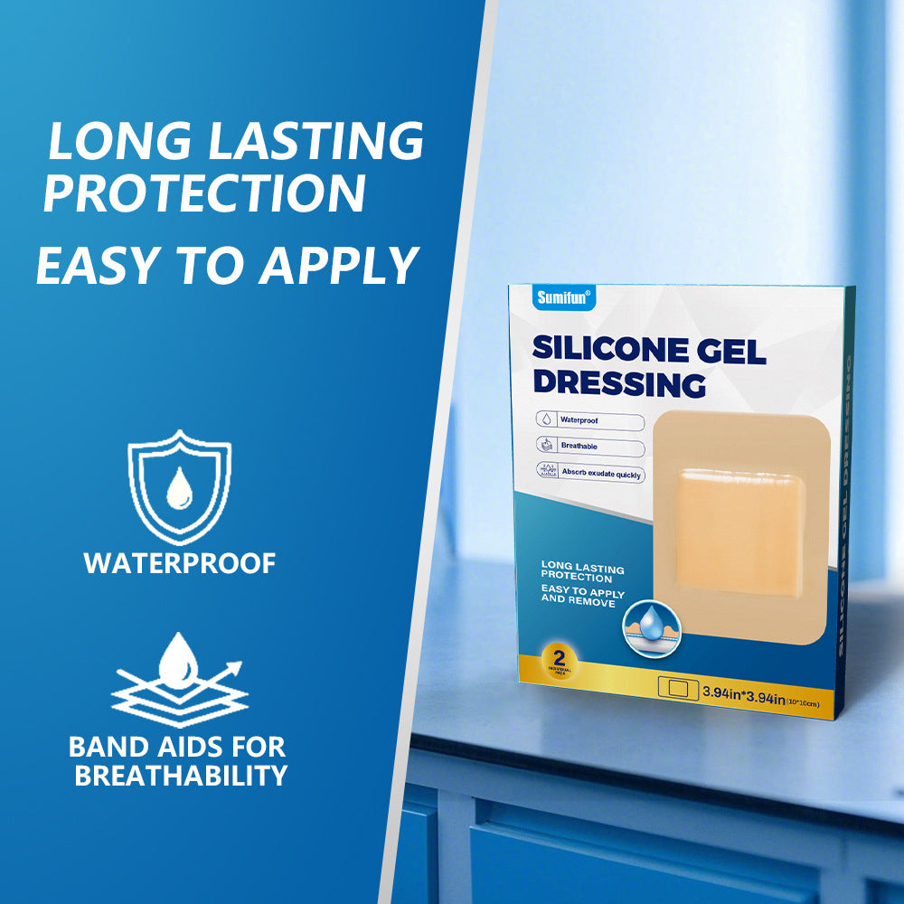 Silicone Gel Dressing (2 pieces/pack) | Waterproof and Breathable Band Aid for Wound Dressing - Image 4