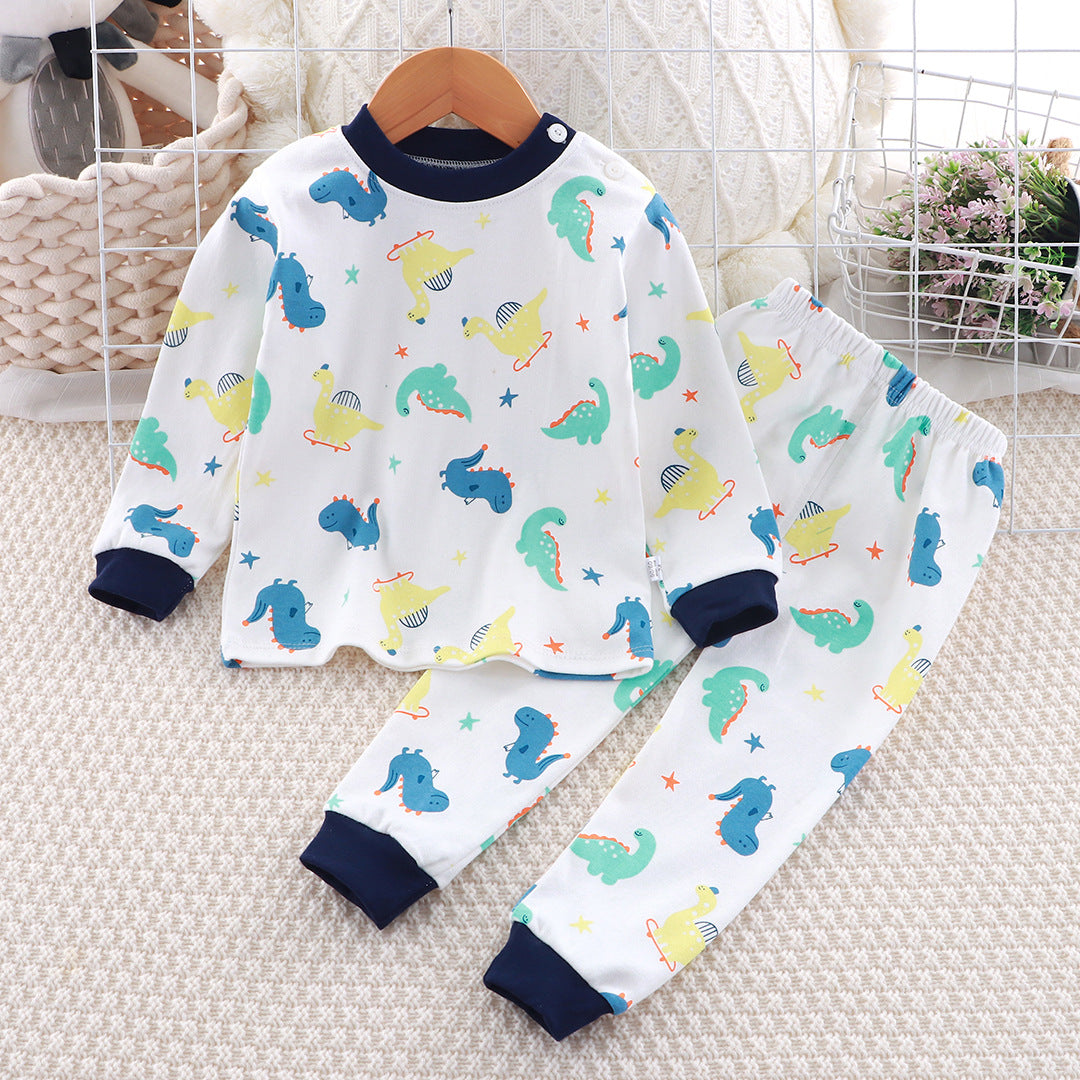 2-Piece Pajamas Set with Long-Sleeve Top and Pants for Boys and Girls | Adorable Soft Cotton Nightwear and Sleepwear Set - Image 25
