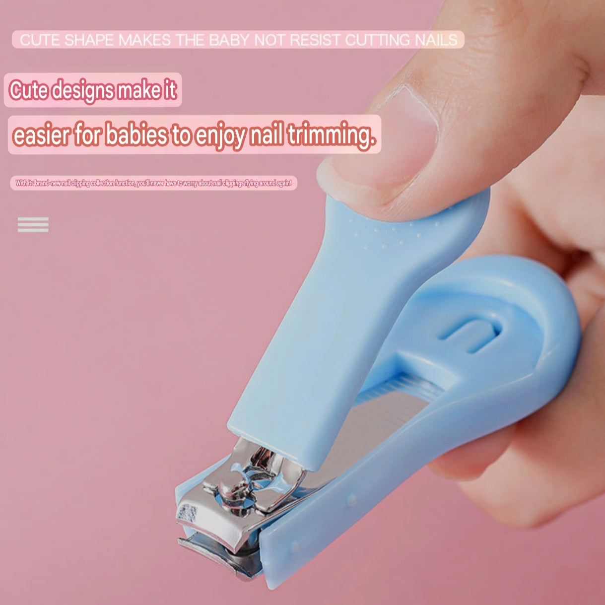 3-Piece Baby Nails Care Set with Nail Clippers, Nail Scissors, and Nail File - Image 5