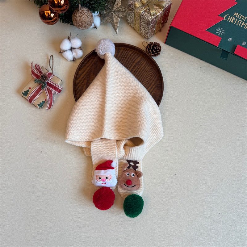 Cute Baby Christmas Hooded Scarf (1.5-6 years old, 47-52cm head circumference) | Ultra-Soft Baby Hood + Scarf for Cold Weather - Image 28