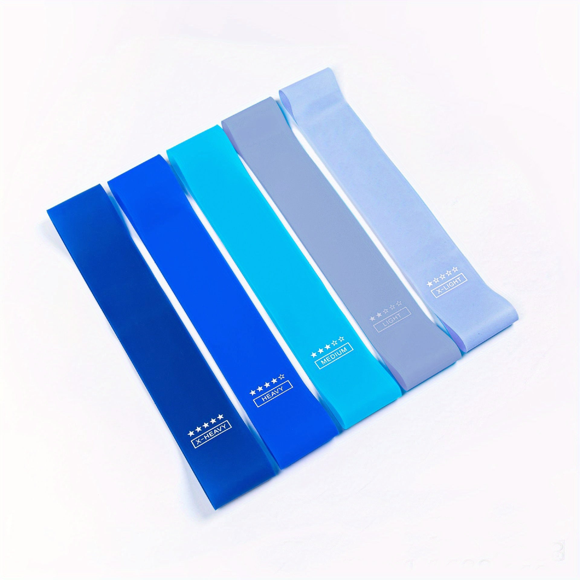 5-in-1 Resistance Loop Bands with Free Pouch (5 pieces — X-Light, Light, Medium, Heavy, and X-Heavy) - Image 11