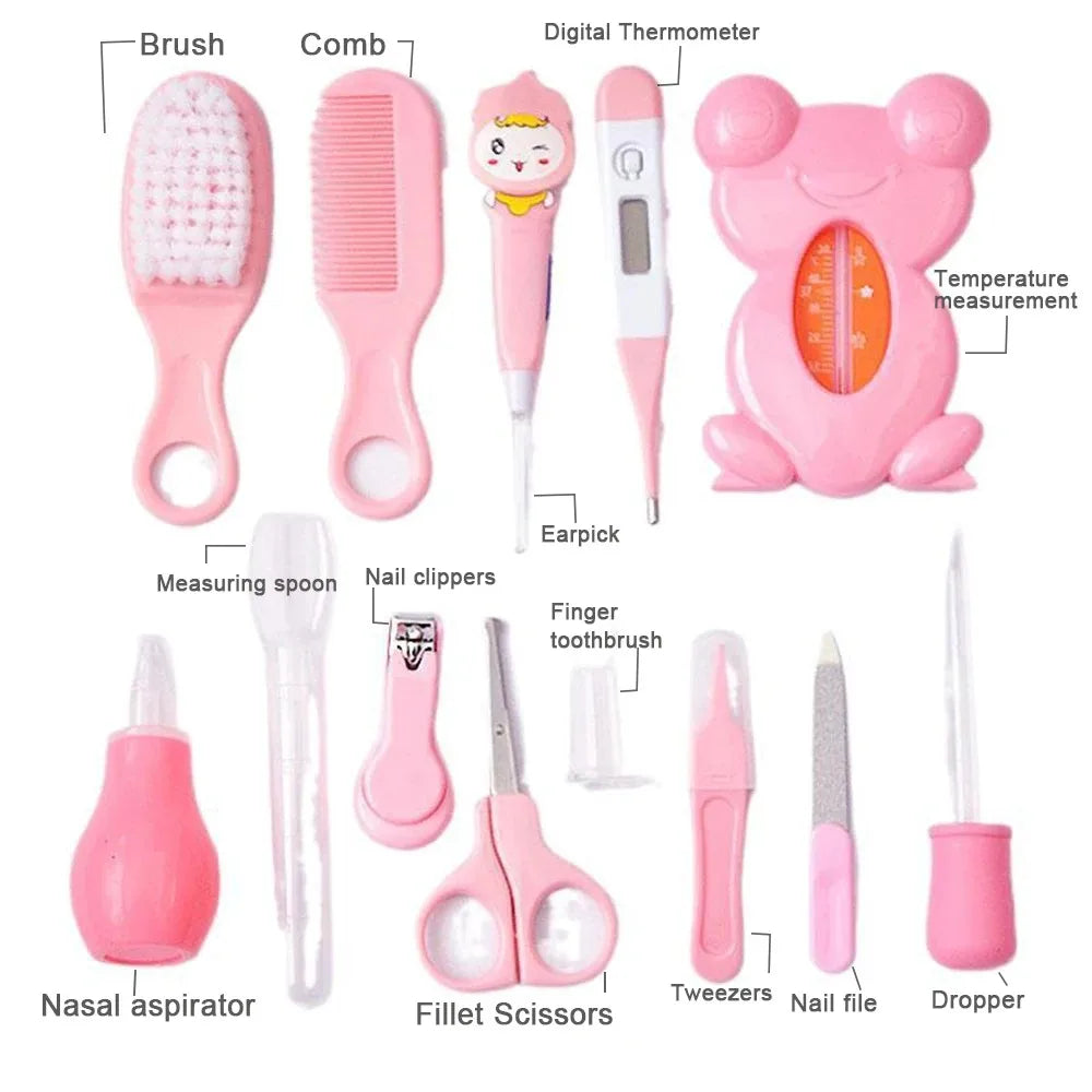 13-Piece Baby Grooming and Care Kit with Travel Pouch | Ultimate Baby Care Starter Kit for Newborns and Toddlers - Image 14
