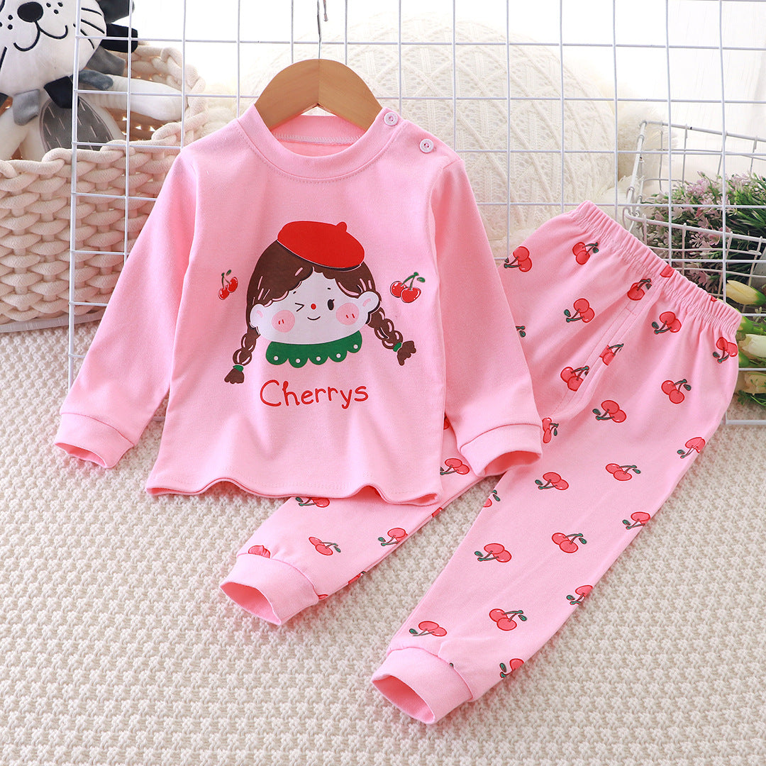 2-Piece Pajamas Set with Long-Sleeve Top and Pants for Boys and Girls | Adorable Soft Cotton Nightwear and Sleepwear Set - Image 16