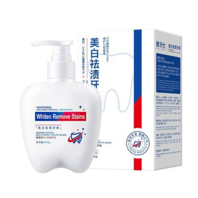YAYASHI Whitening and Stain Removal Toothpaste with Enzyme Factor+ and Multi-Effect Mouth Guard (200grams)