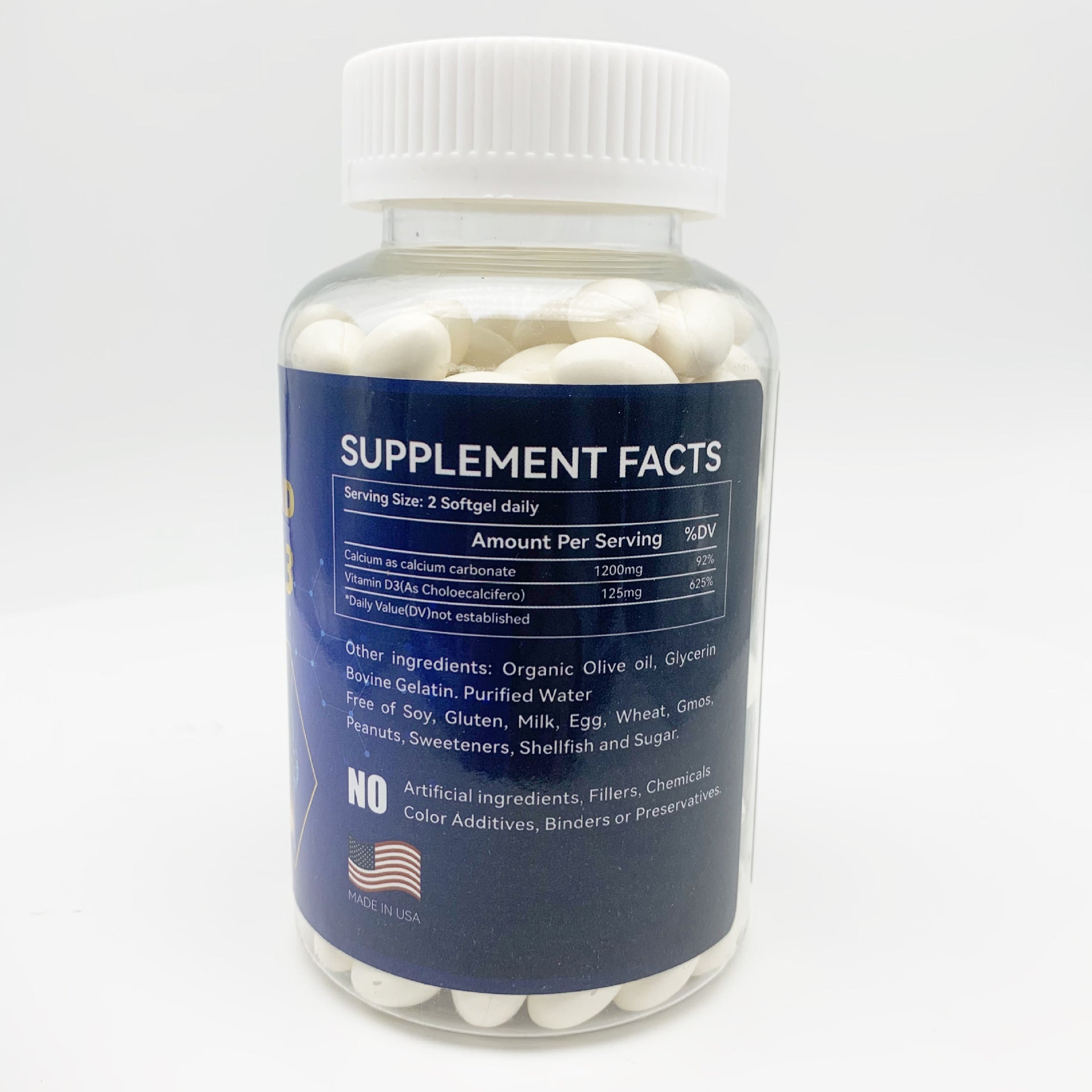 DUOZI Organic Liquid Calcium + Vitamin D3 Softgels - Image 5
