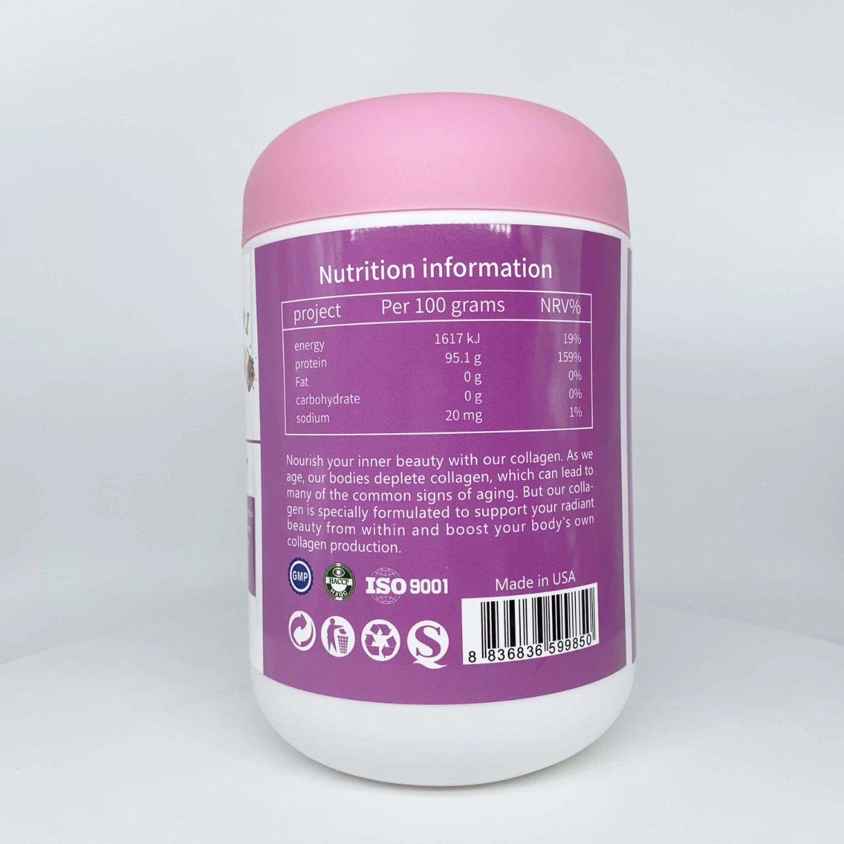 DUOZI Marine Collagen Powder with Biotin, Vitamin C, and Melatonin (508g size) - Image 8