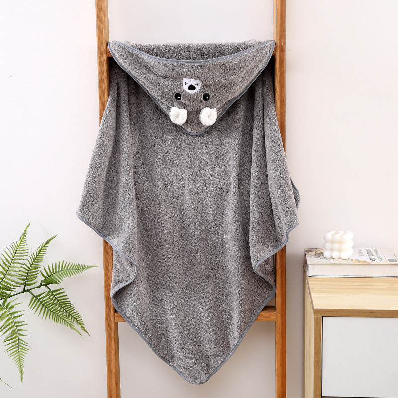 Ultra-Soft and Absorbent Baby Hooded Towel with Cute Animal Design | Baby Wrap Towel with Hood - Image 104