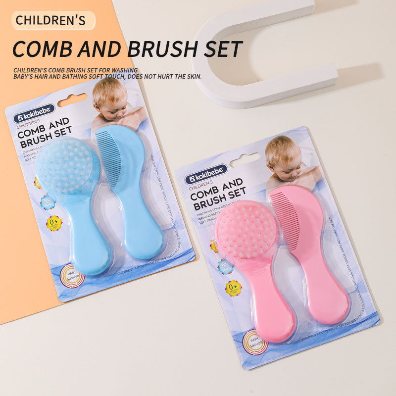 Soft Bristle Baby Brush and Comb Set | Newborn Hair Grooming Kit - Image 14