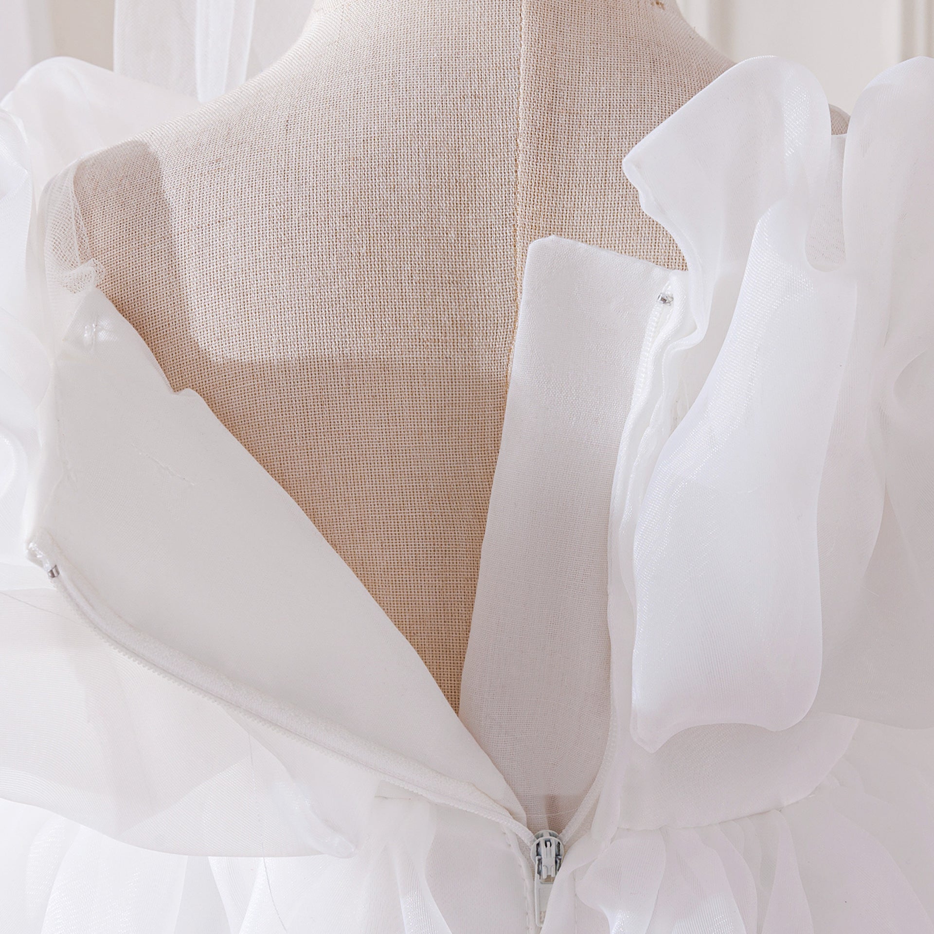 Elegant Baby Princess Dress with Ruffled Sleeves, Bow, and Pearl Waist Trim (6-18 months) | Special Occasion Ball Gown for Baby Girls - Image 59