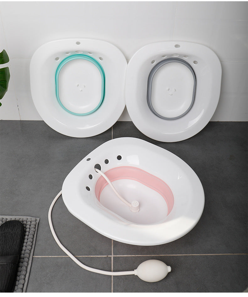 Foldable Sitz Bath Basin | Wash Bowl for Postpartum Recovery, Hemorrhoid Relief, and Intimate Hygiene