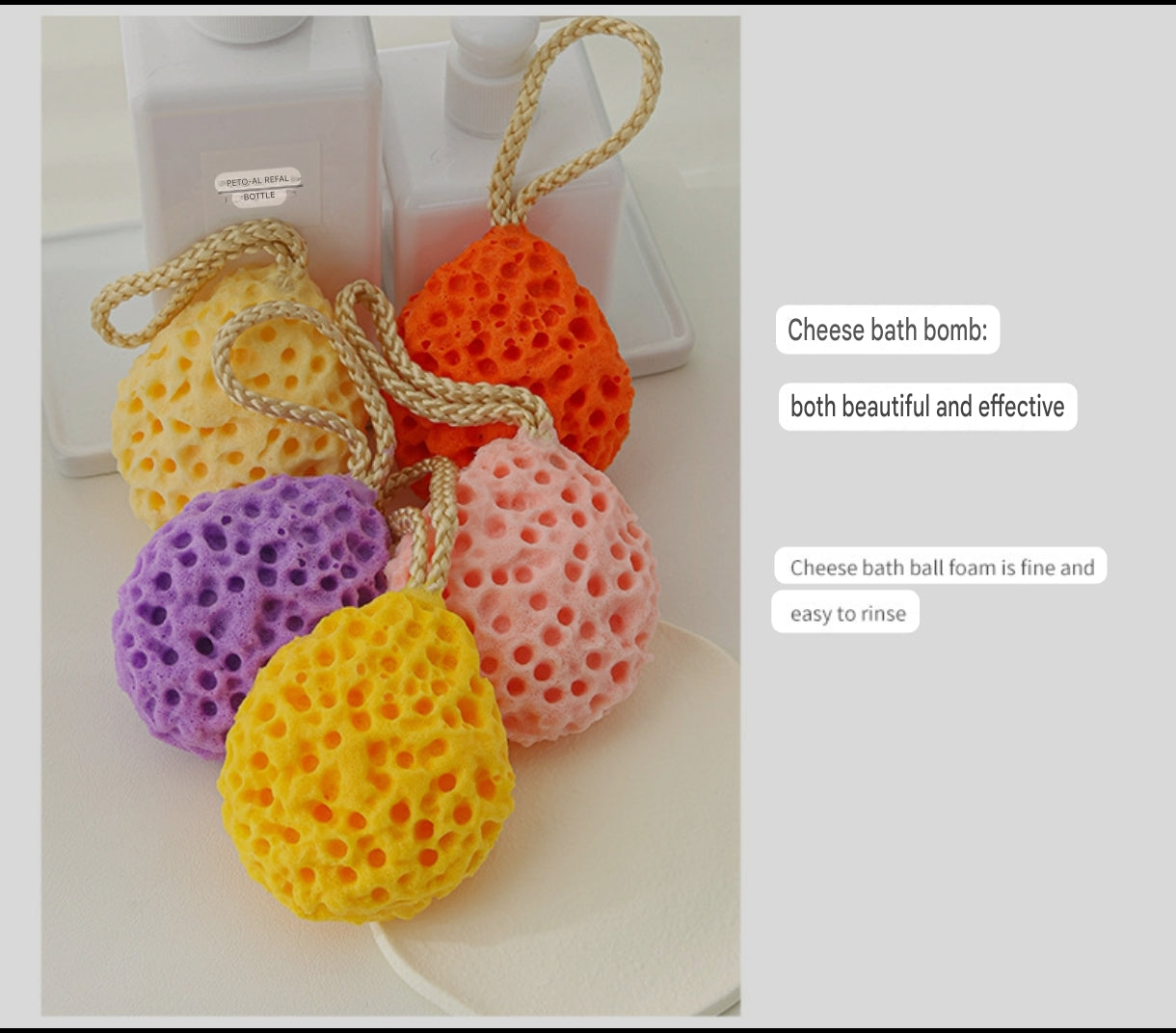 Cute Honeycomb Baby Bath Sponge | Japanese Style Bath Sponge for Babies, Kids and Adults - Image 11