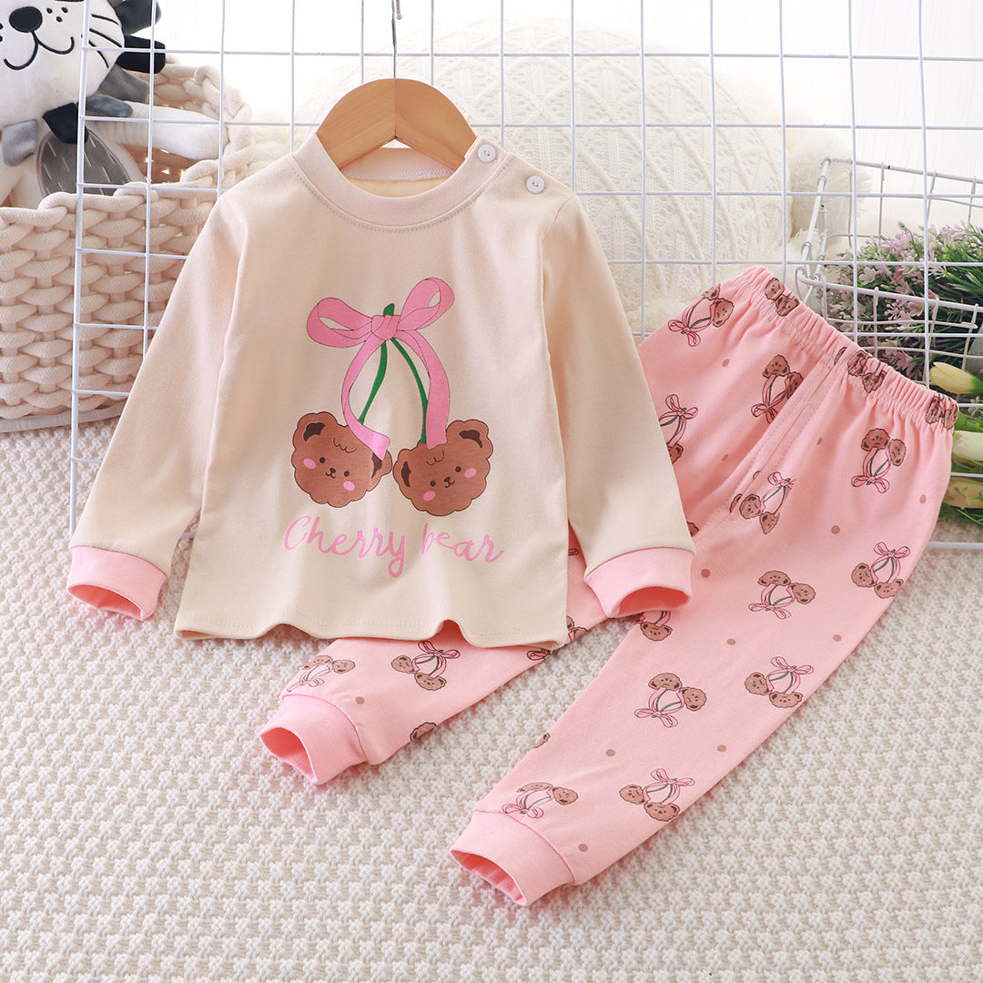2-Piece Pajamas Set with Long-Sleeve Top and Pants for Boys and Girls | Adorable Soft Cotton Nightwear and Sleepwear Set - Image 13