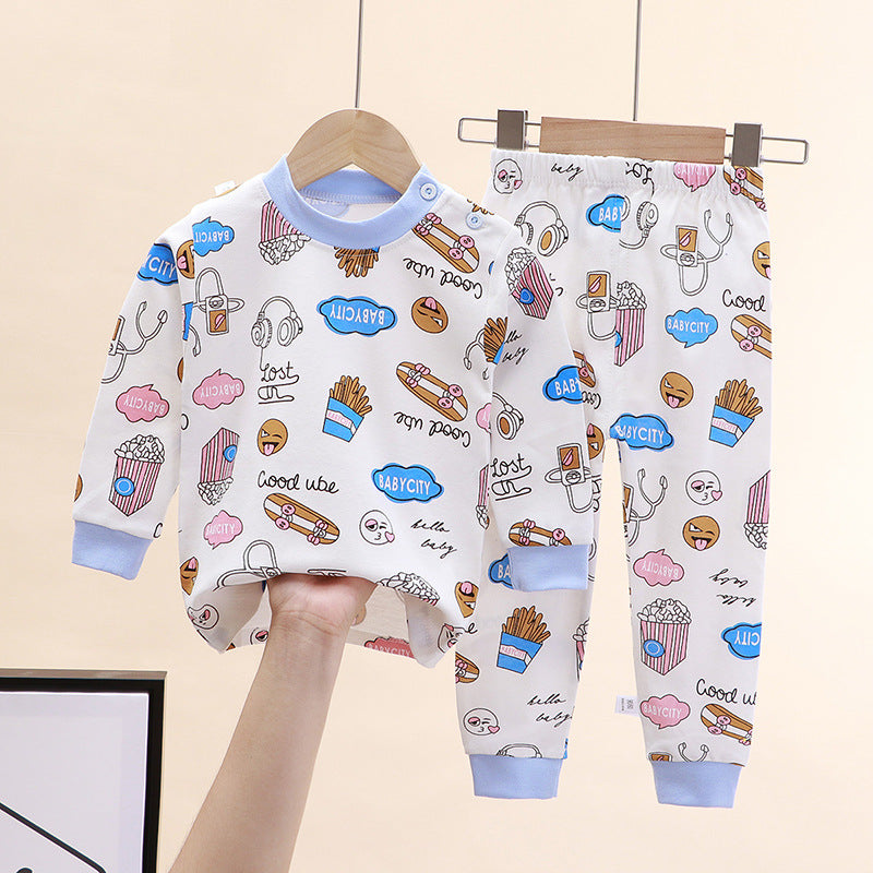 2-Piece Pajamas Set with Long-Sleeve Top and Pants for Boys and Girls | Adorable Soft Cotton Nightwear and Sleepwear Set - Image 5