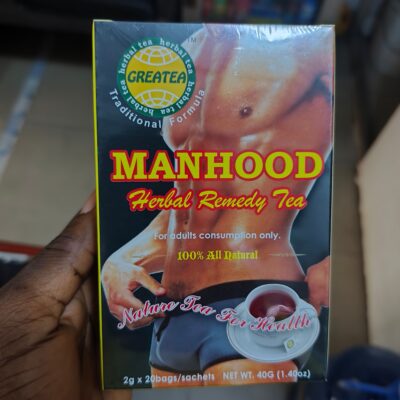 GREATEA Manhood Remedy Tea (2g × 20 teabags) | Herbal Tea for Libido, Energy, Vitality, and Sexual Performance