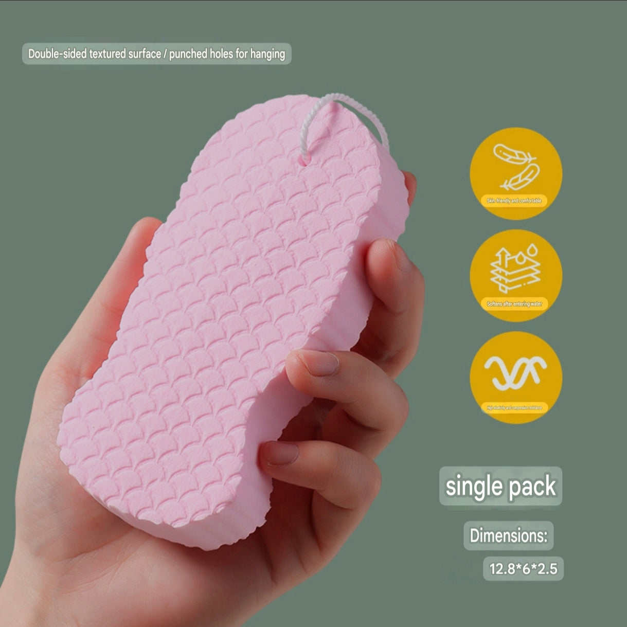 Three-Dimensional Baby Bath Sponge | 3D Exfoliating and Scrubbing Sponge - Image 34