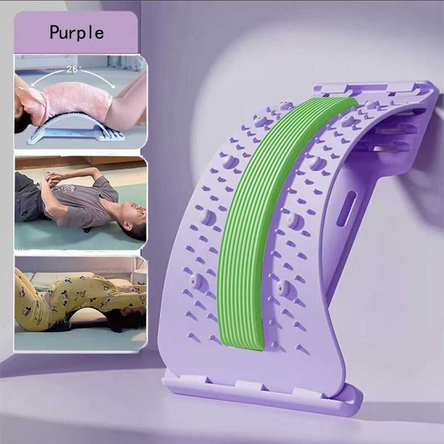 Adjustable Lumbar Stretcher for Back Pain Relief | 3-Level Back Stretcher, Lumbar Traction, and Lower Back Massage Board - Image 7