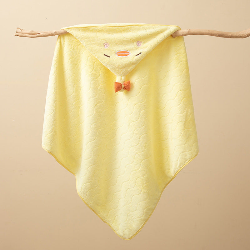 Ultra-Soft and Absorbent Baby Hooded Towel with Cute Animal Design | Baby Wrap Towel with Hood - Image 66
