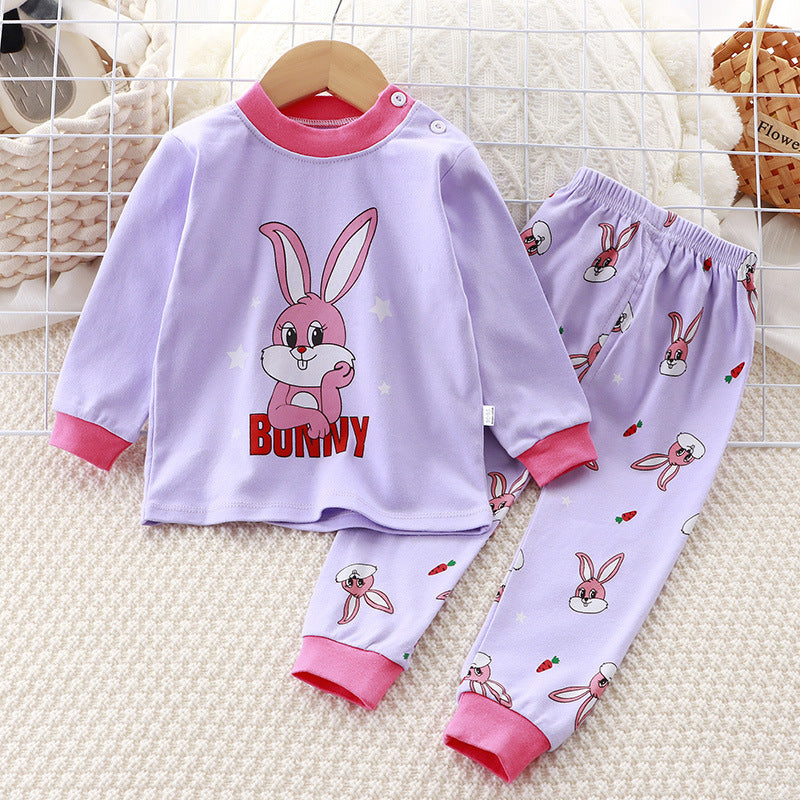 2-Piece Pajamas Set with Long-Sleeve Top and Pants for Boys and Girls | Adorable Soft Cotton Nightwear and Sleepwear Set - Image 32